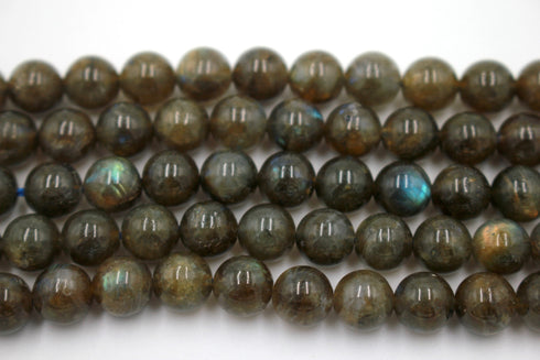 Labradorite Gemstone Beads, 8mm, Round